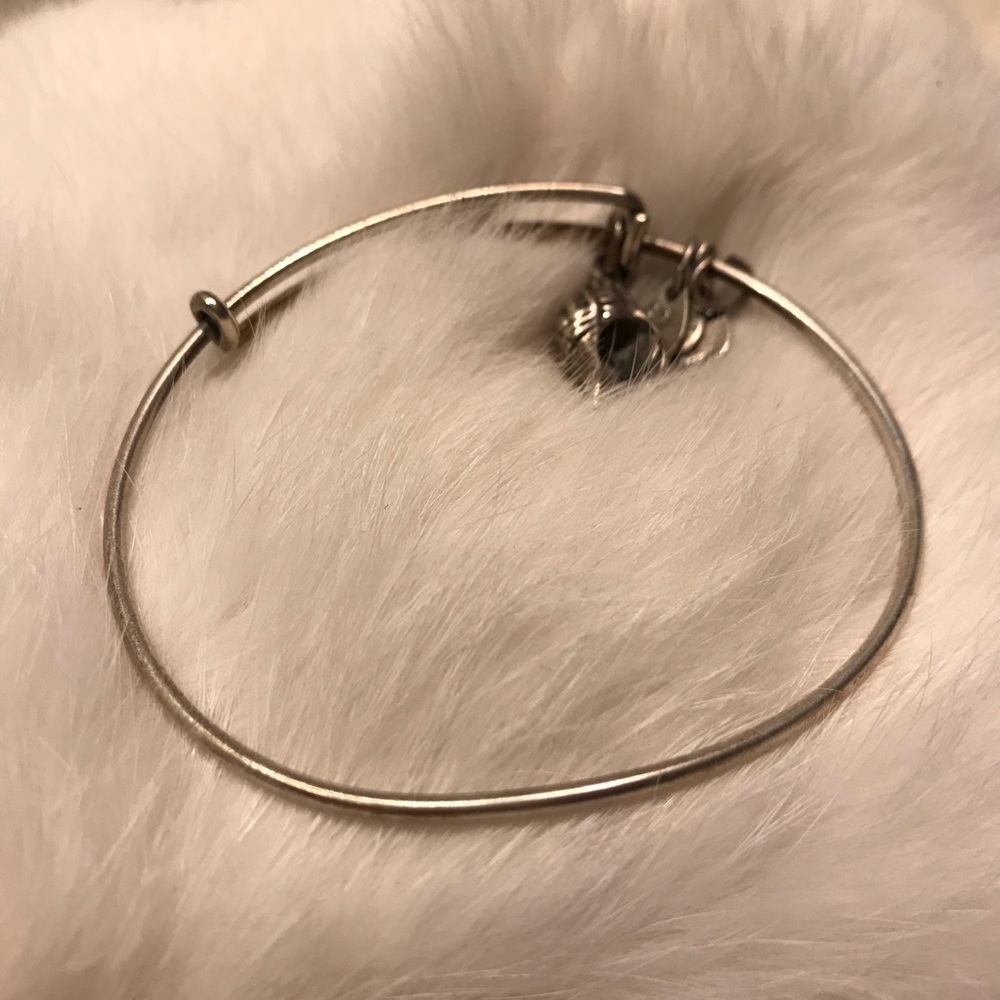Alex & Ani Conch Shell Silver Bangle Bracelet - image 4